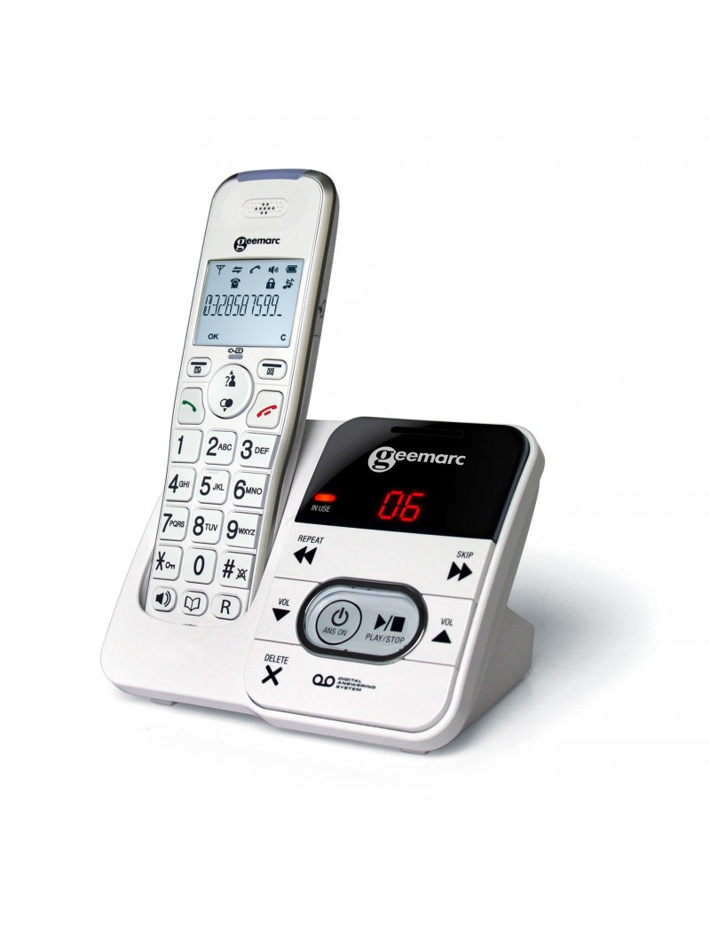 LS6475-3 Téléphone sans fil avec répondeur numérique à casque d'écoute sans  fil 