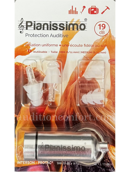 pianissimo, bouchons d'oreille standard pour musiciens