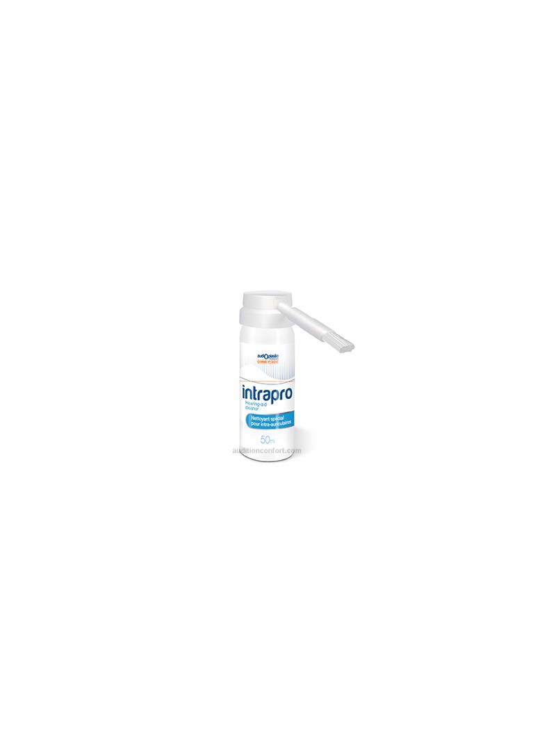 Disinfectant Spray with Brush Intrapro, hearing aid cleaner